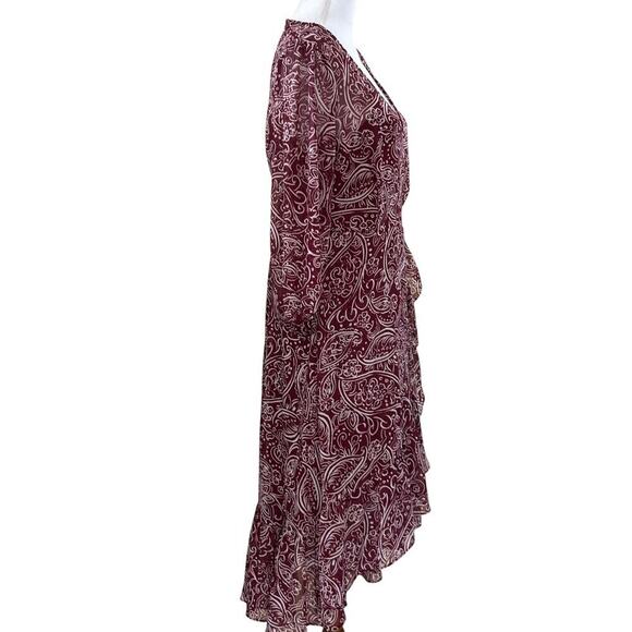 Calvin Klein floral high/low dress, bohemian, sophisticated, feminine, paisley - Picture 2 of 6